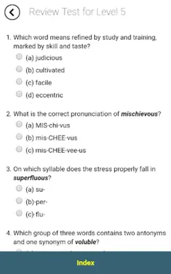 Verbal Advantage - Level 5 android App screenshot 1